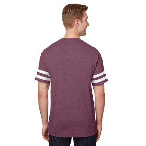 Gildan Mens Heather Maroonwhite Heavy Cotton Victory T Shirt