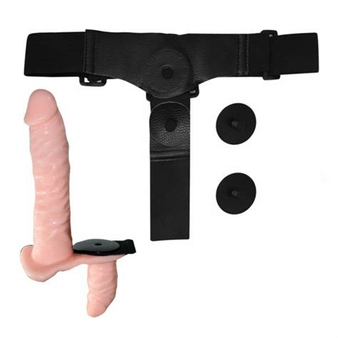 Strap On Doppio Dildo Vibrante Indossabile Fallo Vaginale Anale