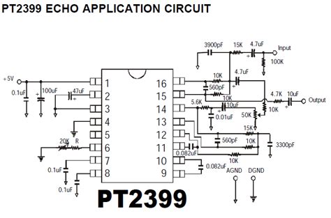 PT2399 Echo Application Circuit DIY Audio Circuits