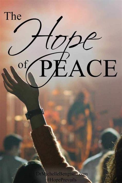 The Hope Of Peace Dr Michelle Bengtson