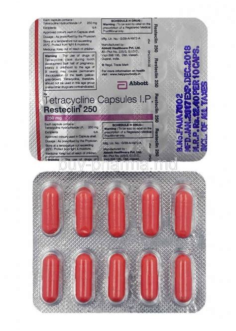 Resteclin Tetracycline Hydrochloride Capsules Prescription