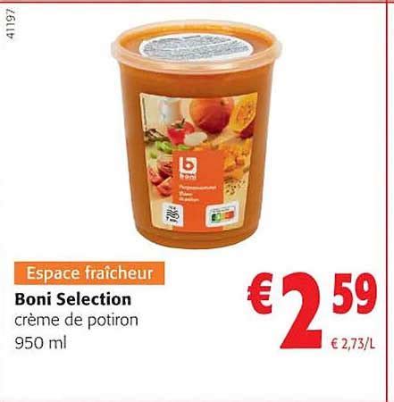 Promo Cr Me De Potiron Boni S Lection Chez Colruyt Icatalogue Fr