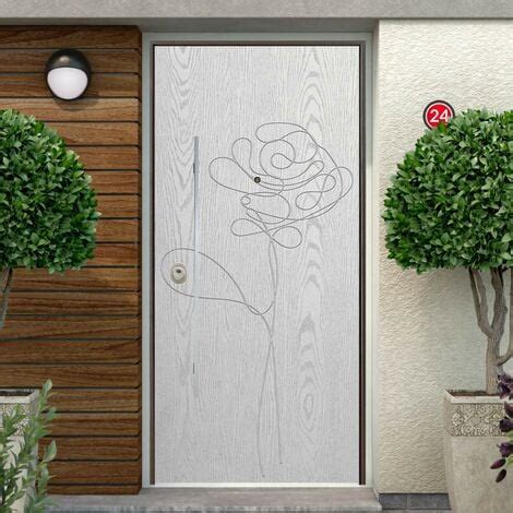 Porta Blindata Con Pannello Bianco Per Esterno Moderno Rose