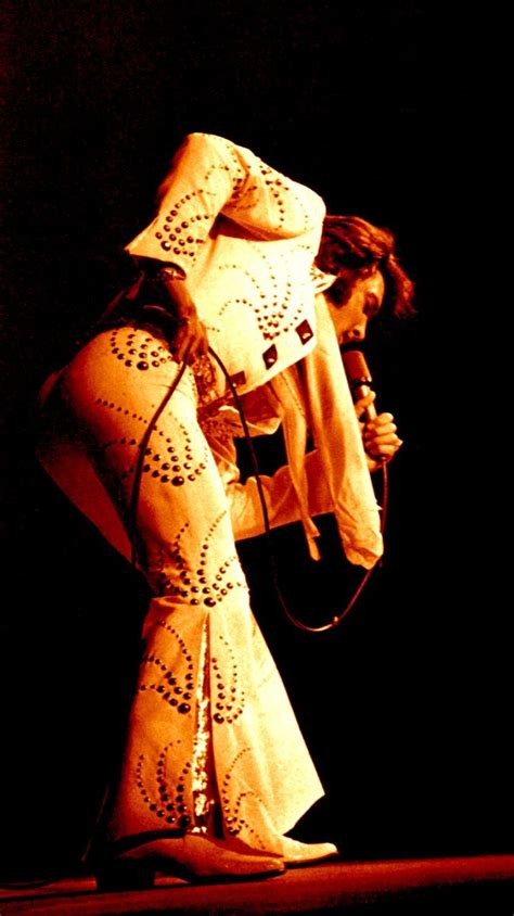 Elvis On Stage In The Adonis Jumpsuit In 1972 Elvis Jumpsuits Elvis