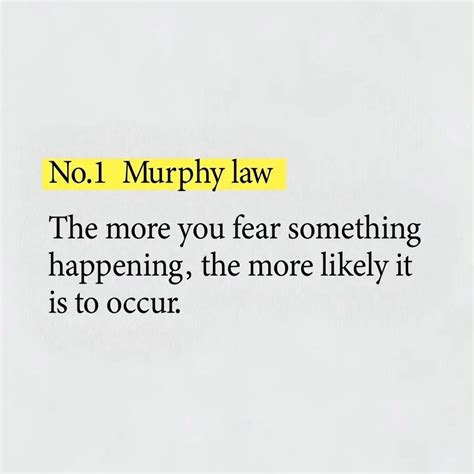 The Most Famous Laws In The World Murphy Law Thread From