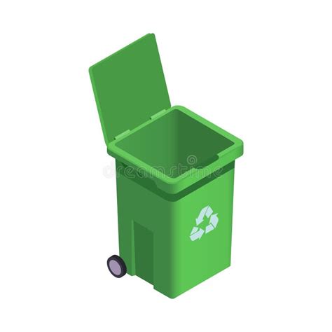 Icono De Cubo De Basura Stock De Ilustración Ilustración De Reciclable