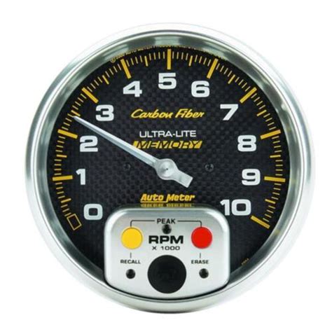 Autometer Carbon Fiber 52mm 100 PSI Electronic Oil Pressure Gauge EBay