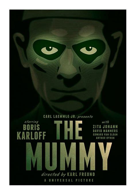 Movie Poster The Mummy 1932 Universal Classic Colour Etsy Movie