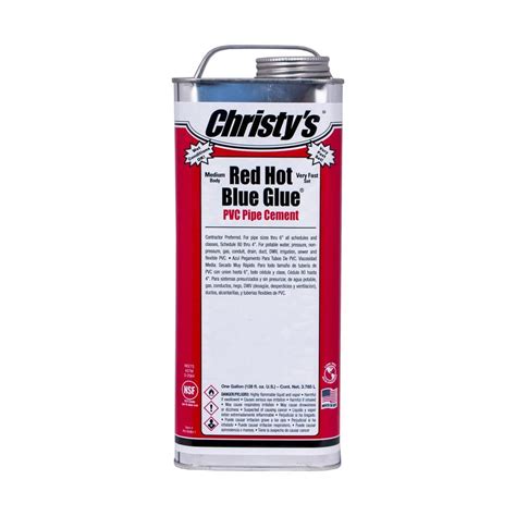 Reviews For Christy S Gal PVC Red Hot Blue Glue Pipe Cement Pg The Home Depot