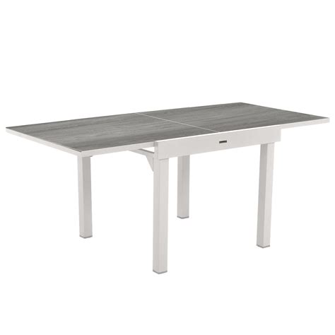 Table De Jardin Extensible Piazza Gris Smoke Blanc Hesp Ride Places