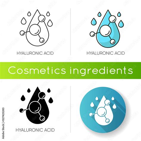 Hyaluronic Acid Icon Hydrating Chemical Formula Collagen To Prevent