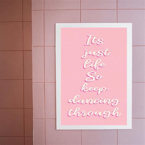 dancing  life wicked lyric art etsy