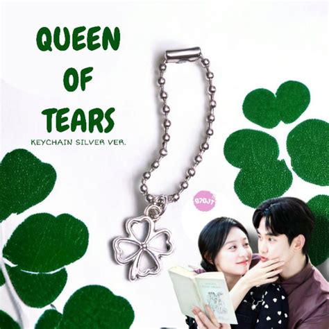 Jual KEYCHAIN DRAMA QUEEN OF TEARS INSPIRATION SILVER VER DAUN