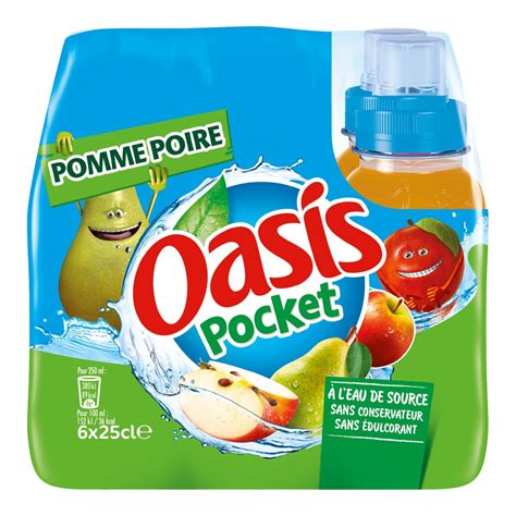 Oasis Oasis Pomme Poire 6x25cl Pas Cher Auchanfr