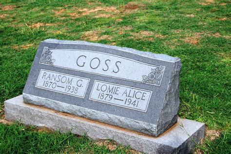 Ransom Greenfield Goss 1870 1938 Homenaje De Find A Grave