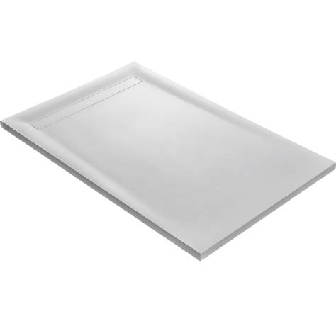 U Tile Receveur De Douche Blanc X Cm En R Sine Solid Surface