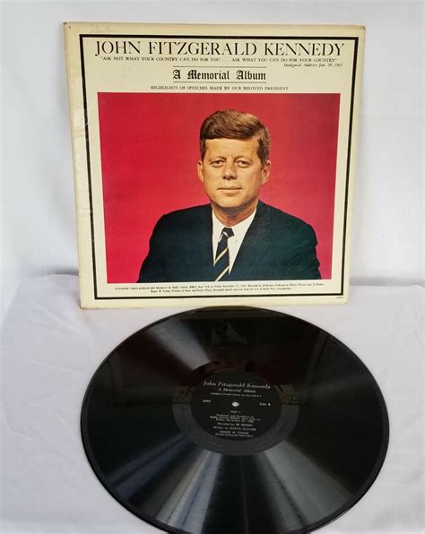 John Fitzgerald Kennedy A Memorial Album Vinyl Record Lp Jfk Ebay