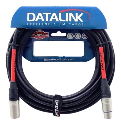 Cabo Microfone Dupla Blindagem Datalink 10m Prof Gb005