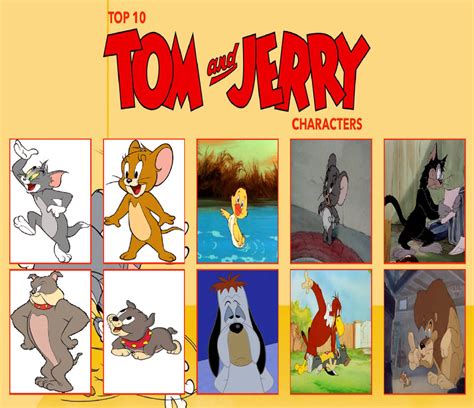 Top 10 Tom and Jerry Characters by Perro2017 on DeviantArt