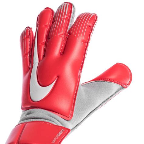 Nike Goalkeeper Gloves Vapor Grip Raised On Concrete Lt Crimson