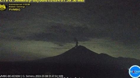 Waspada Gunung Semeru Kembali Erupsi Dengan Potensi Awan Panas Nu