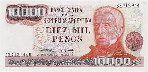 10000 Pesos Argentine Numista