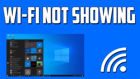 How To Fix Wi Fi Not Showing Or Not Working In Windows 10 PC Laptops