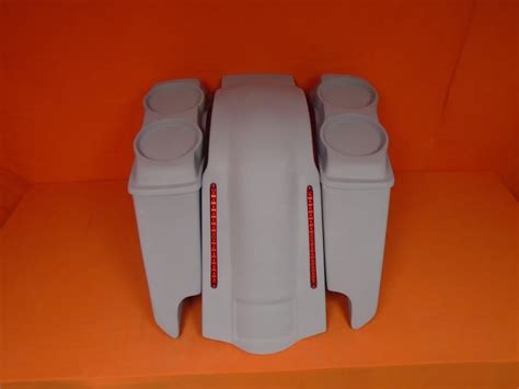 Harley Davidson Extended Stretched Saddlebags With Cut Outs Led