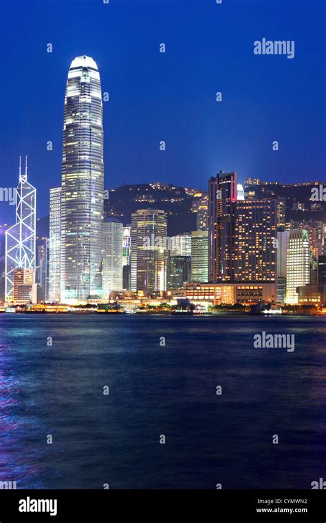 Hong Kong night view Stock Photo - Alamy