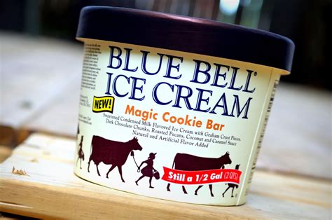 Food And Ice Cream Recipes REVIEW Blue Bell Magic Cookie Bar