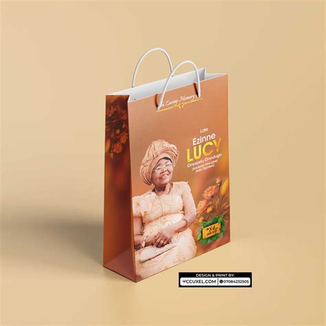 Get Custom Burial Souvenir Paper Bags Design And Printing Design And