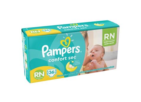 Fralda Pampers Confort Sec Tamanho Rec M Nascido Rn Unidades Peso