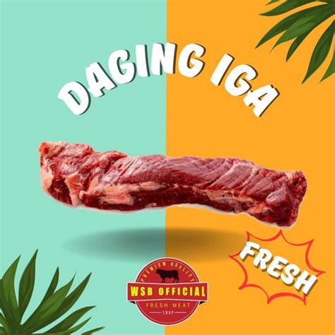 Jual Daging Iga Sapi Lokal Tanpa Tulang Fresh Premium Daging Tebal