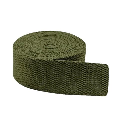 cotton webbing dark olive