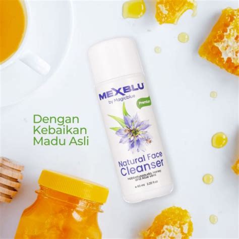 Natural Face Cleanser Mexblue Magic Blue 60ml Lazada