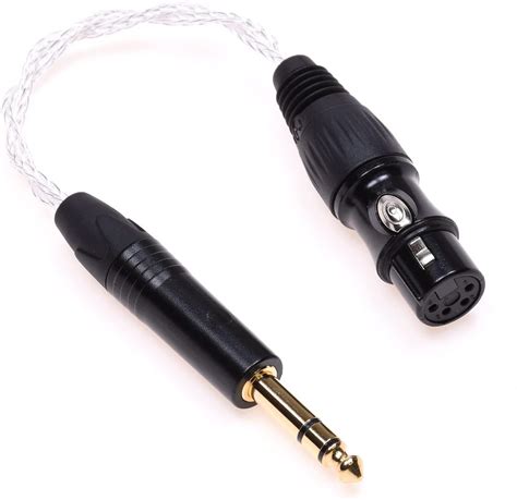 16 Cores Silver Plated Cable 14 635mm Male To 4 Pin Xlr Female Balan