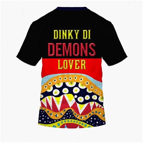 Afl Melbourne Demons Dinky Di Lover Aboriginal Flag X Indigenous T Shirt