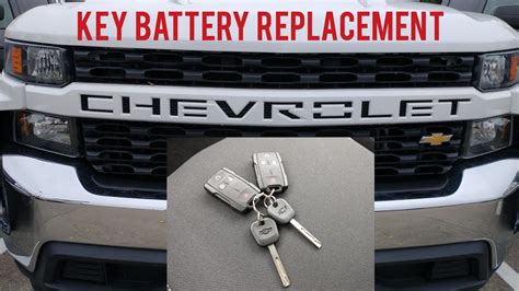 Chevy Silverado Key Fob Battery Replacement Youtube