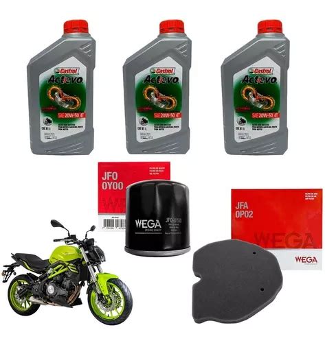 Kit Service Benelli Tnt 300 302 Filtros Castrol Semi Sia