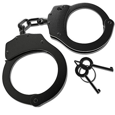 Best Real Police Handcuffs In Black Steel Under Control Tactical