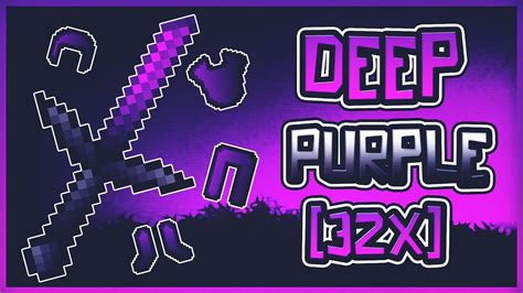 MINECRAFT PVP TEXTURE PACK DEEP PURPLE 32X FPS YouTube