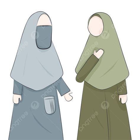 Gambar Perempuab Berhijab Sedang Berdiskusi PNG Akhwat Discousi