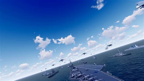 Aircraft Carrier Fleet Battle Group Goes To Stock Footage SBV-347792922 ...