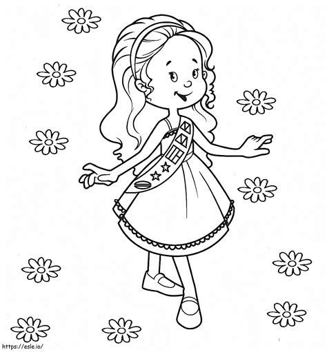 niña exploradora 4 para colorear