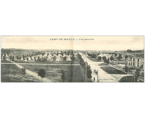 Carte Postale Ancienne 10 MAILLY LE CAMP Carte Double Panoramique