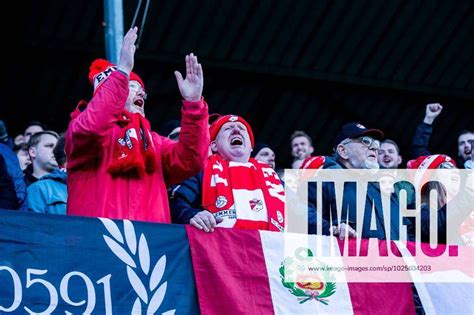 Emmen Supporters Of Fc Emmen During The Dutch Premier League Match