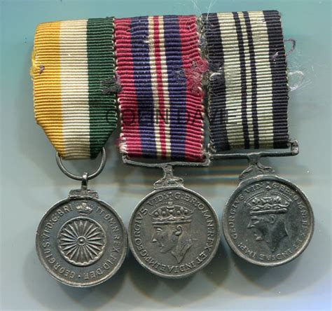 Miniature Indian Medal Bar South Asia Gentleman S Military Interest