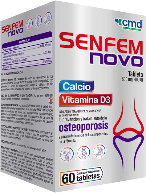 Cmd Senfem Novo Calcio Y Vitamina D Medicamento Vitam Nico