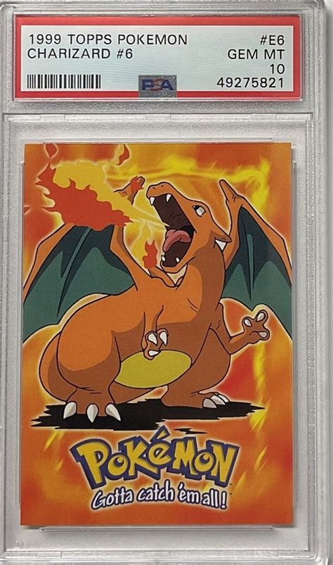 Pokemon Psa Topps Charizard E6 Psa 10 49275821