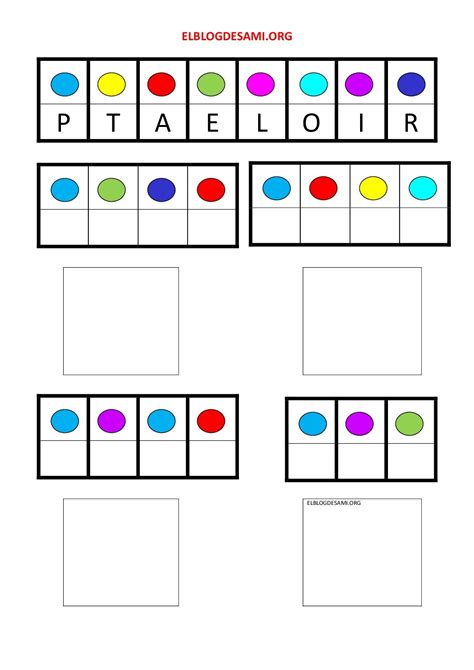 Objetivo s Estimular y reforzar la percepción visual y el aprendizaje